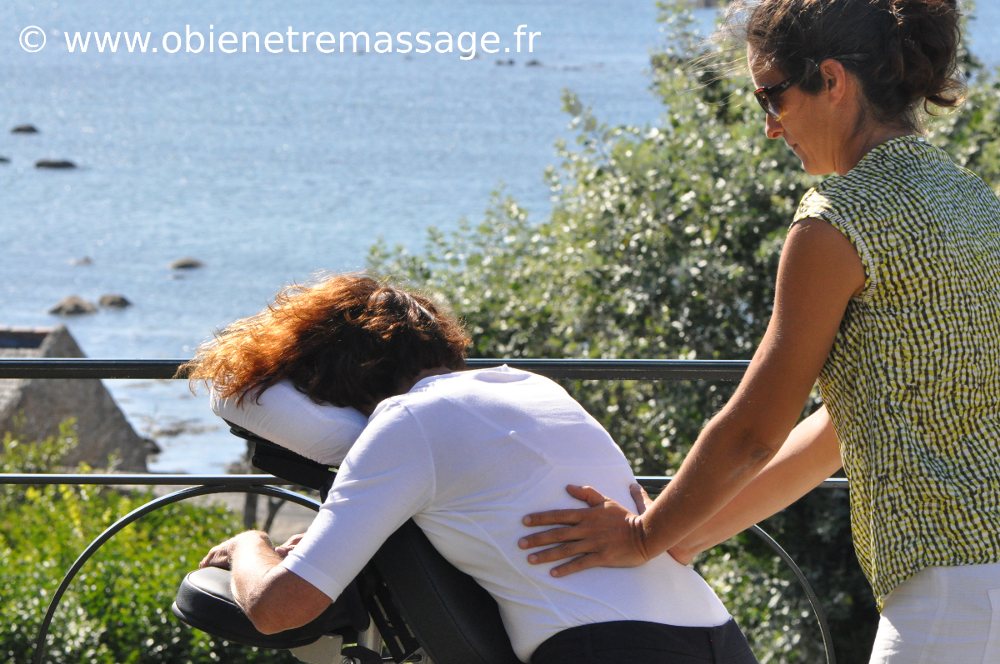 Ô bien-être massage Porspoder Brest Finistère Massage Assis en entreprise