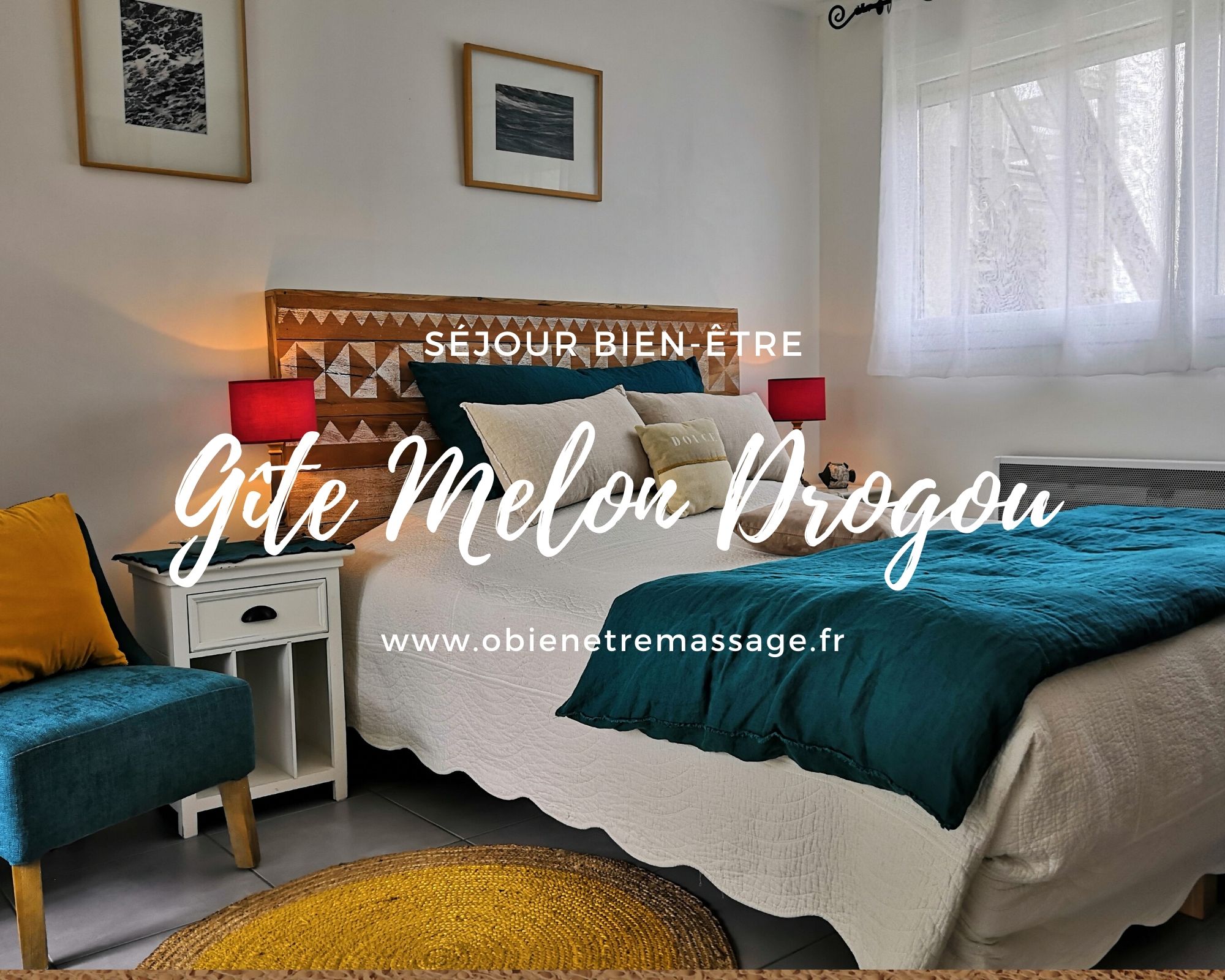 Gîte_Melon_Drogou_obienetremassage_porspoder_finistere_bretagne Cottage Drogou Gîte O bien-être massage Séjour bien-être à 400 mètres des plages Pour 1 à 4 personnes En toute confiance : labellisée 3 Clévacances Sur place : massages, sauna infrarouge, luminothérapie et tisanerie Bretagne, Finistère, Porspoder